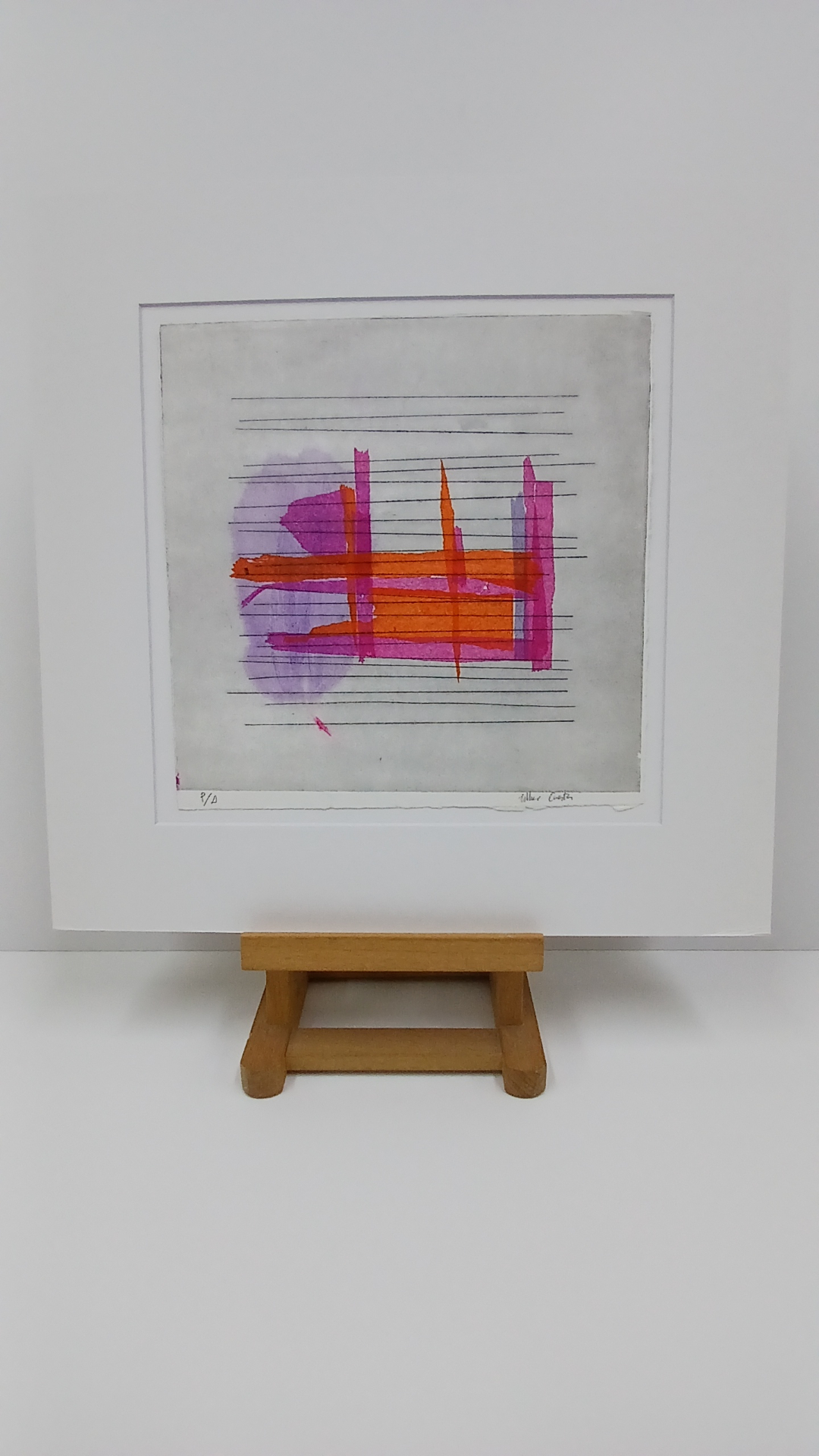 Obra de Ester Cuesta — Grabado naranja