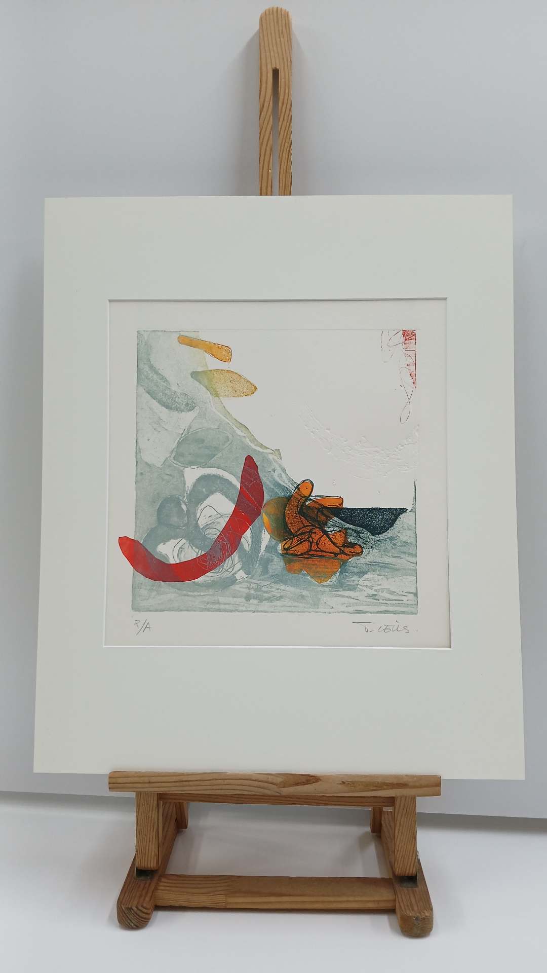 Obra de Teresa Celis — Grabado rojo